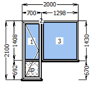 Балконная дверь и окно